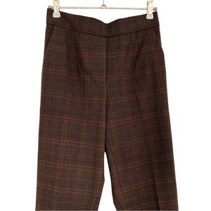 ARITZIA - Babaton Chocolate Brown/Black Checkered Plaid Conan Pant